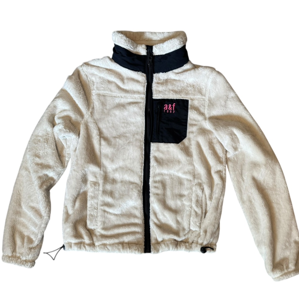 Abercrombie Girls Fleece Sherpa Jacket sz L